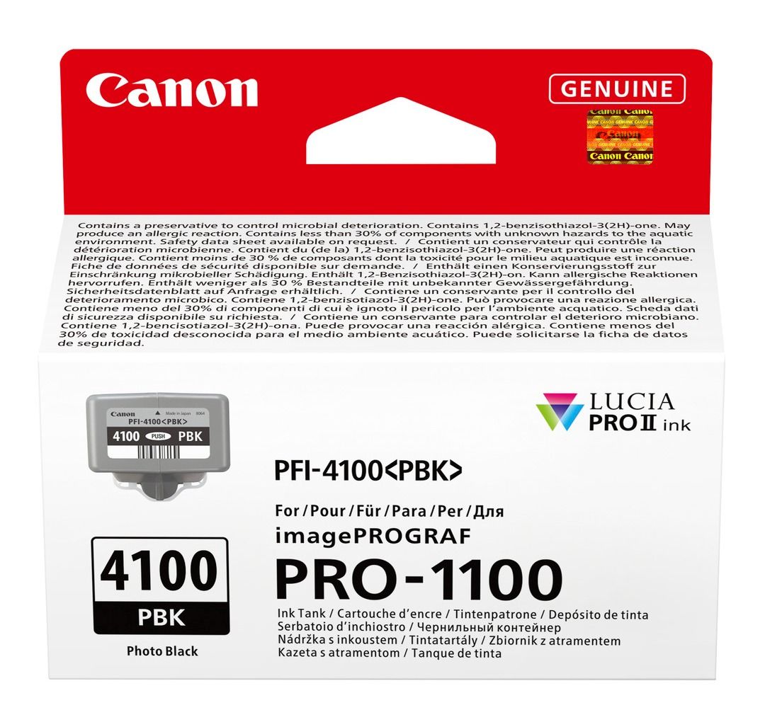 Canon PFI-4100PBK Photo Black Ink Cartridge - (6777C001)