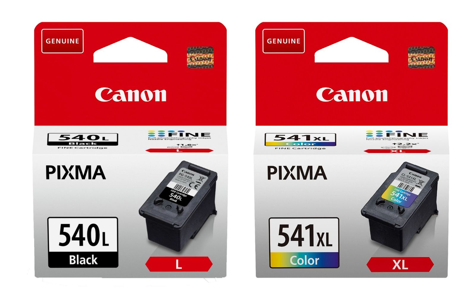 Canon PG-540L-CL-541XL Black & Tri-Colour Ink Cartridge Multipack