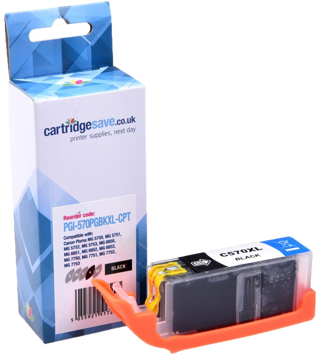 Compatible Canon PGI-570XL High Capacity Black Printer Cartridge - (0318C001)