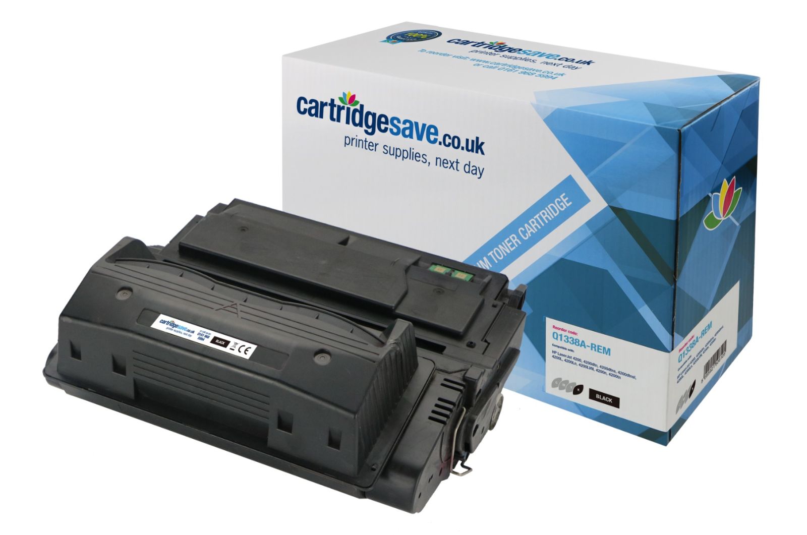 Compatible HP 38A Black Toner Cartridge - (Q1338A)