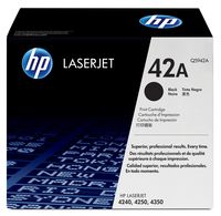 HP 42A Black Toner Cartridge - (Q5942A)