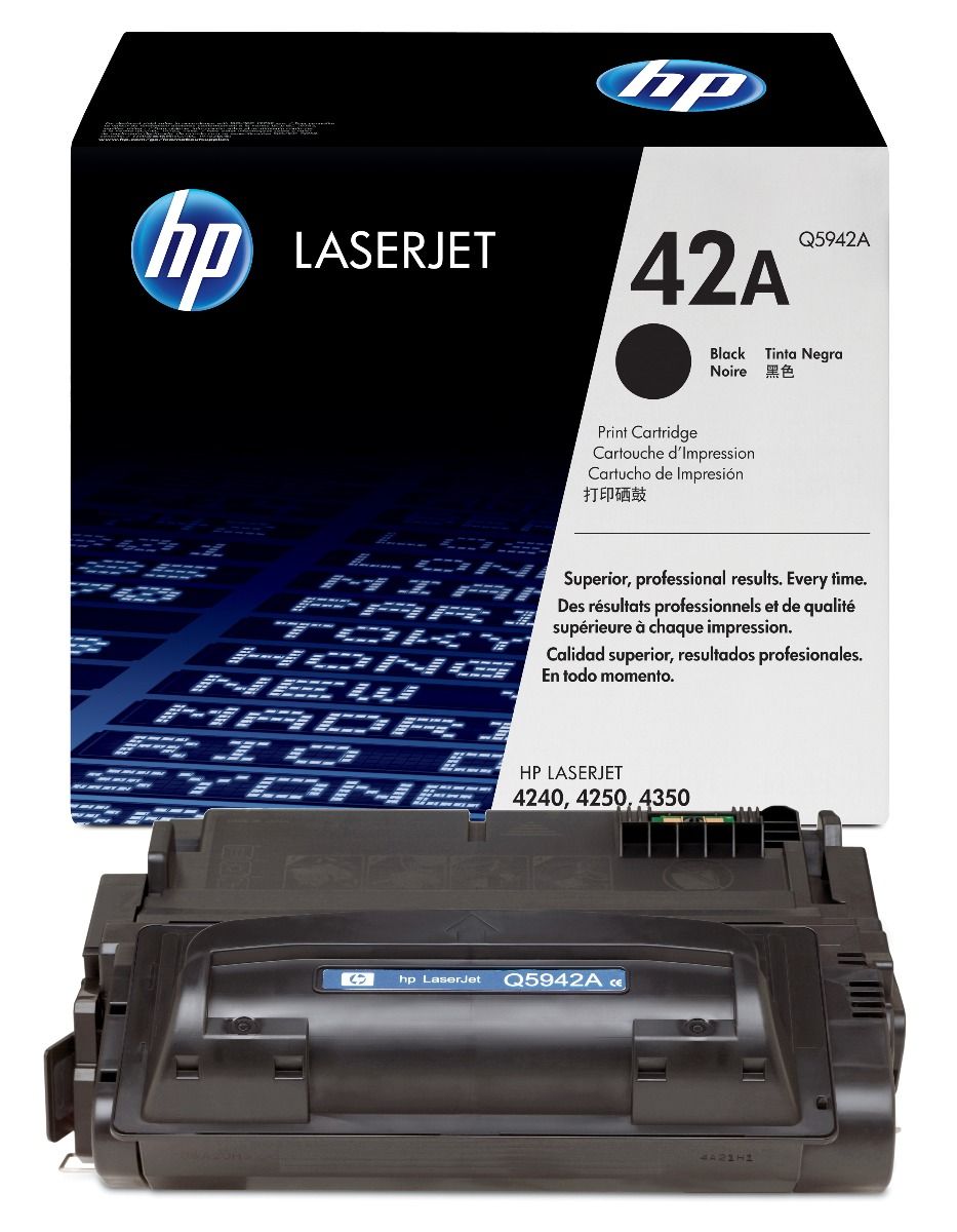 HP 42A Black Toner Cartridge - (Q5942A)