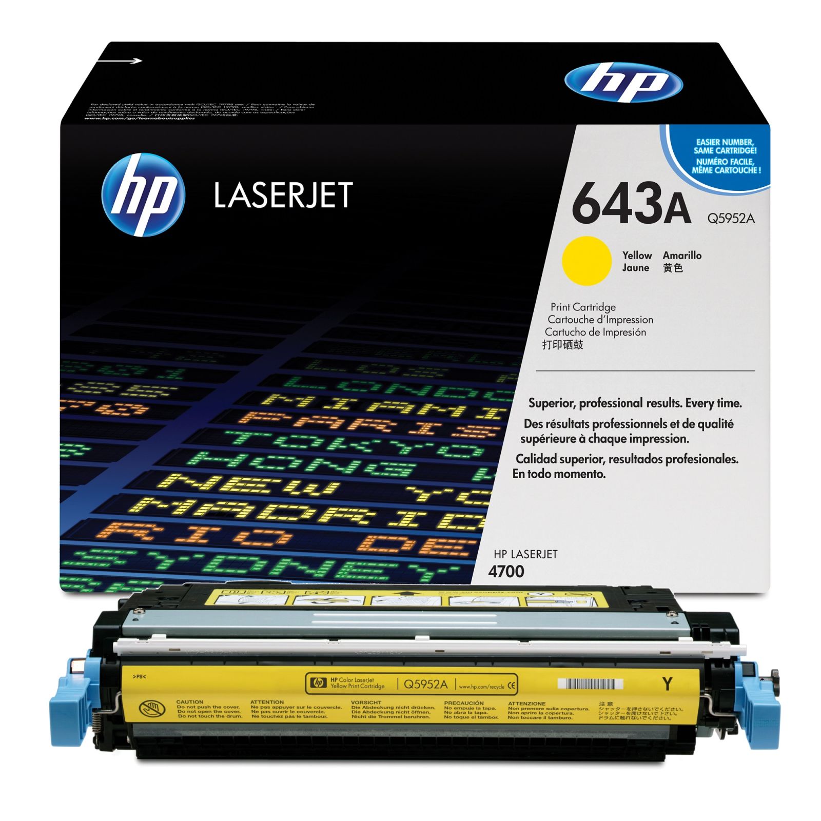 HP 643A Yellow Toner Cartridge - (Q5952A)