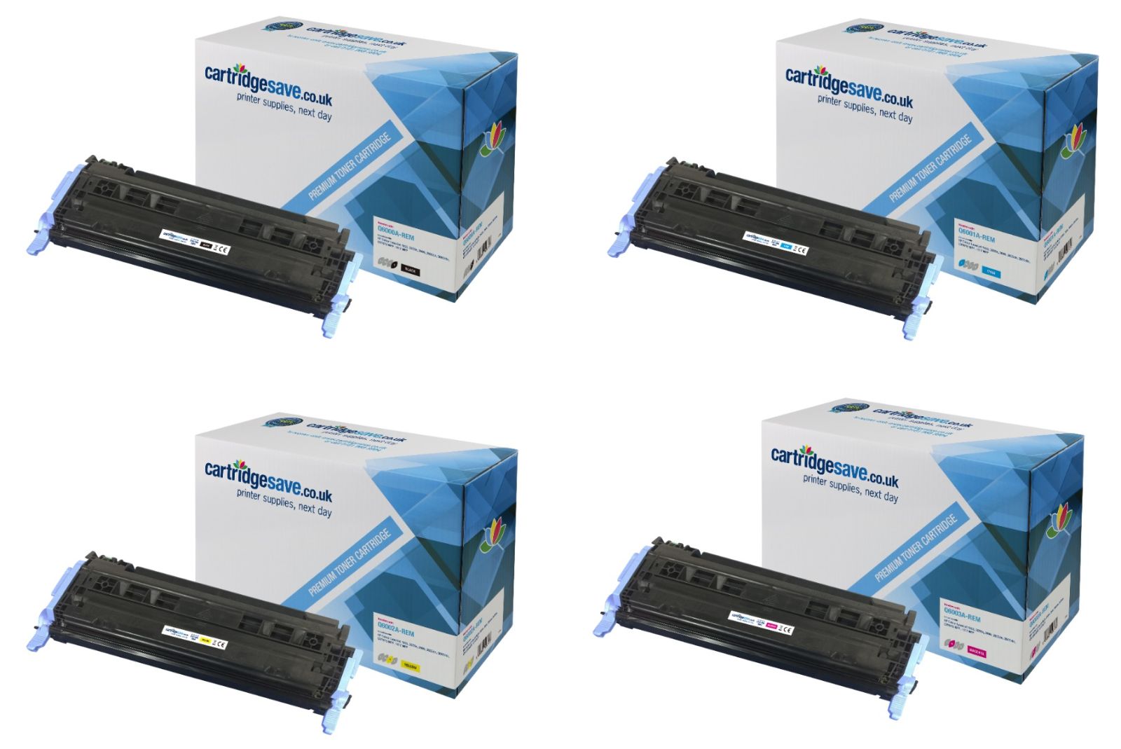 Compatible HP 124A 4 Colour Toner Cartridge Multipack