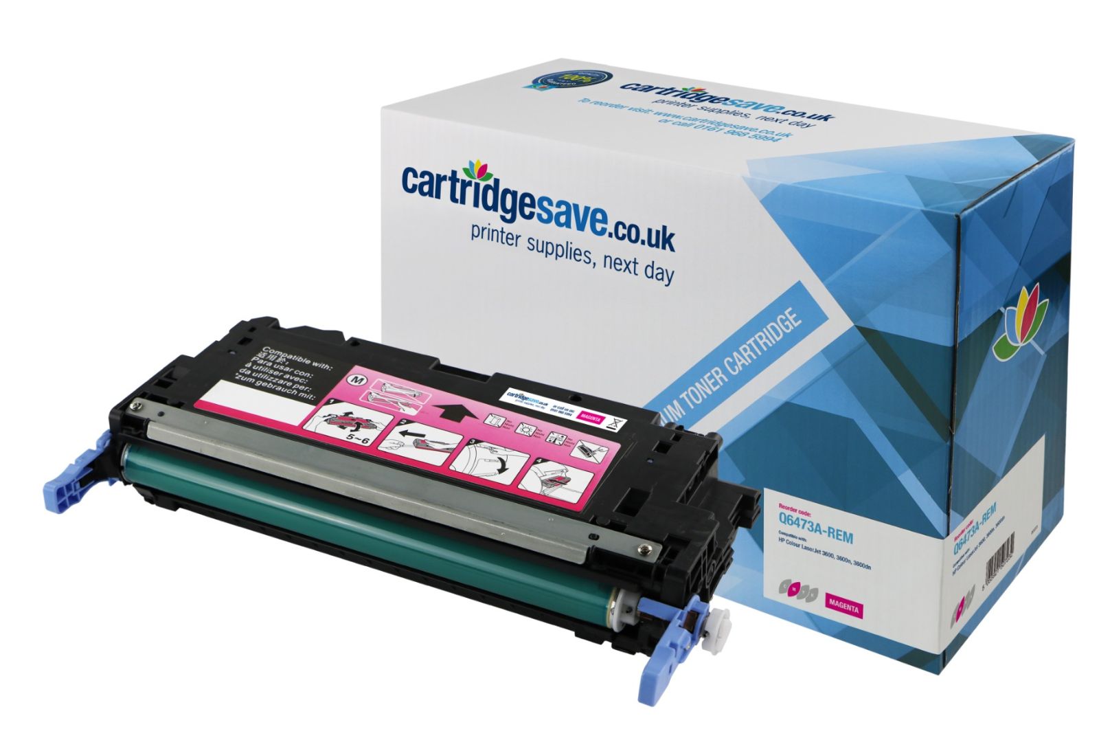 Compatible HP 502A Magenta Toner Cartridge - (Q6473A)