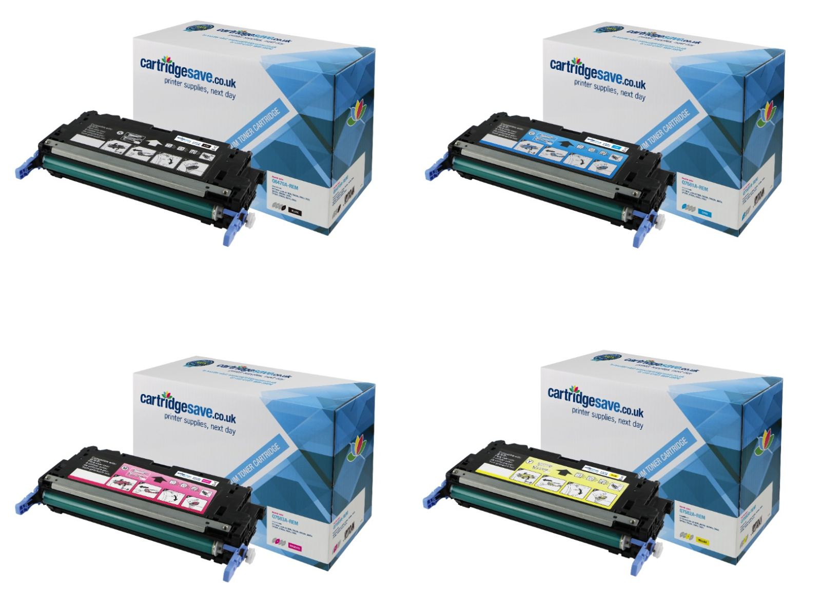 Compatible HP 501A / HP 503A 4 Colour Toner Cartridge Multipack