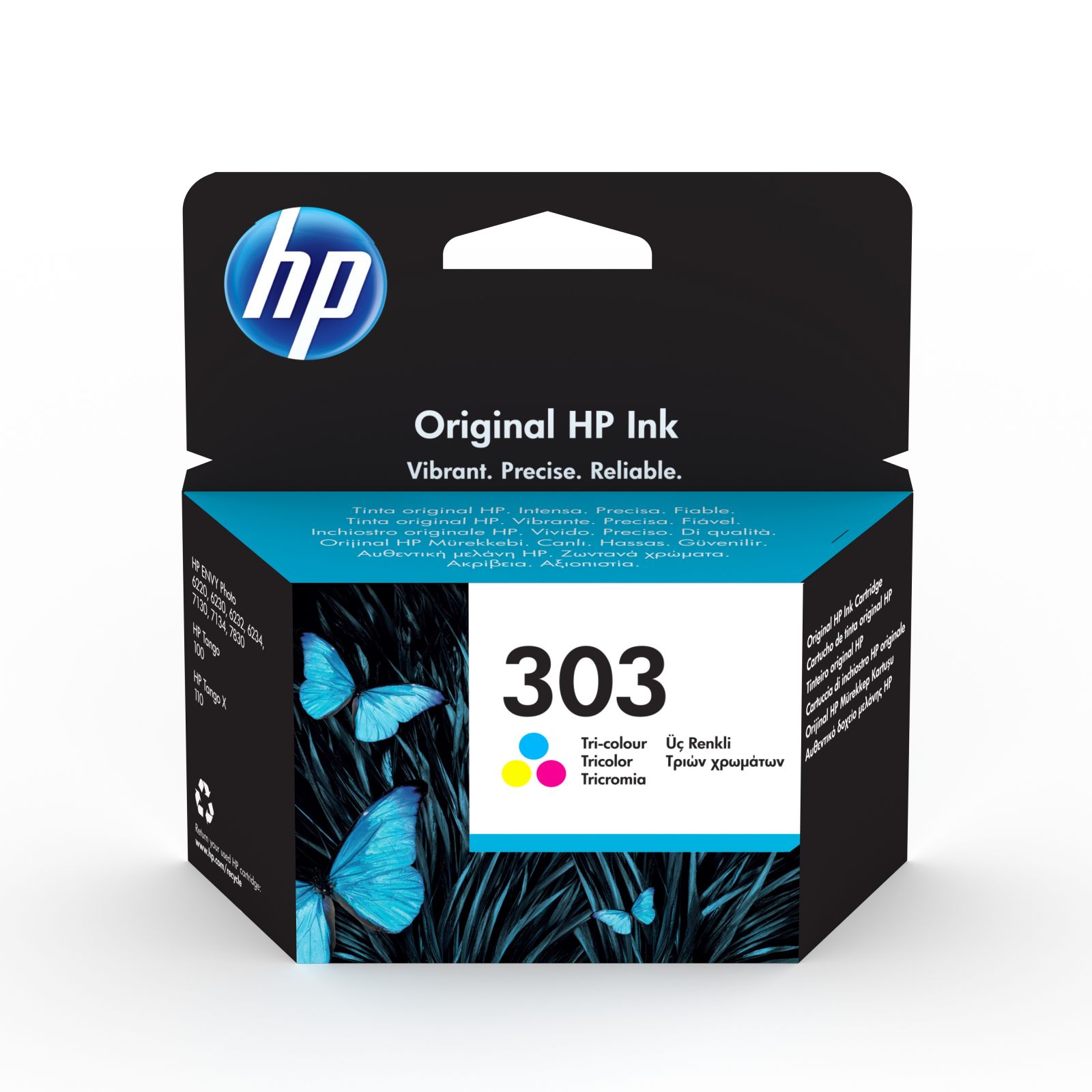 HP 303 Tri-Colour Ink Cartridge - (T6N01AE)