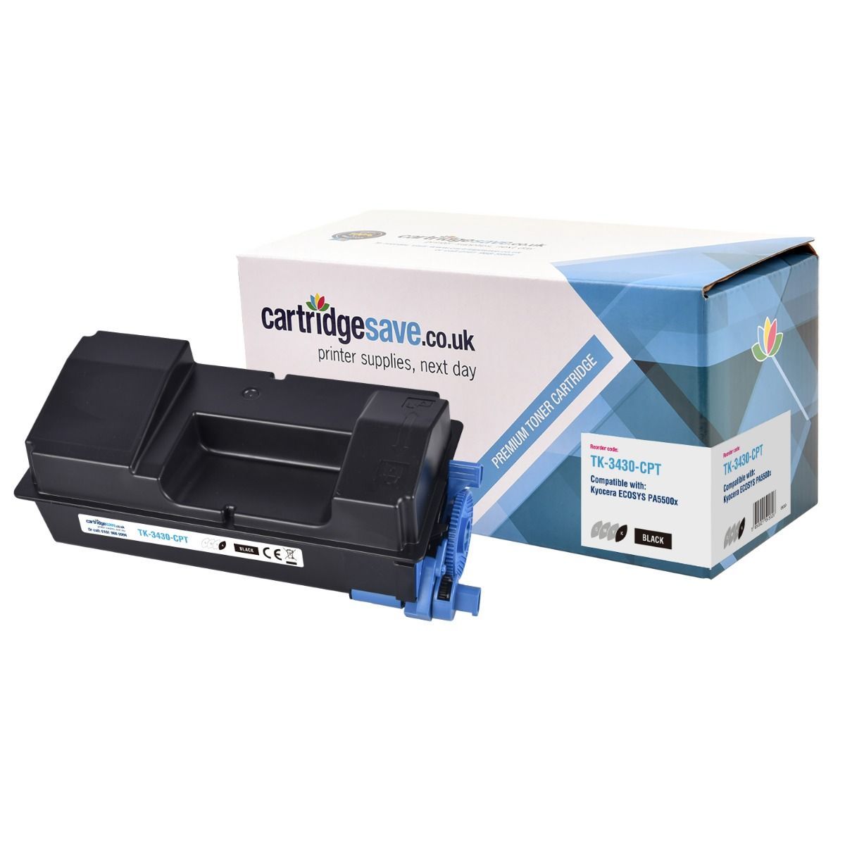 Compatible Kyocera TK-3430 Black Toner Cartridge