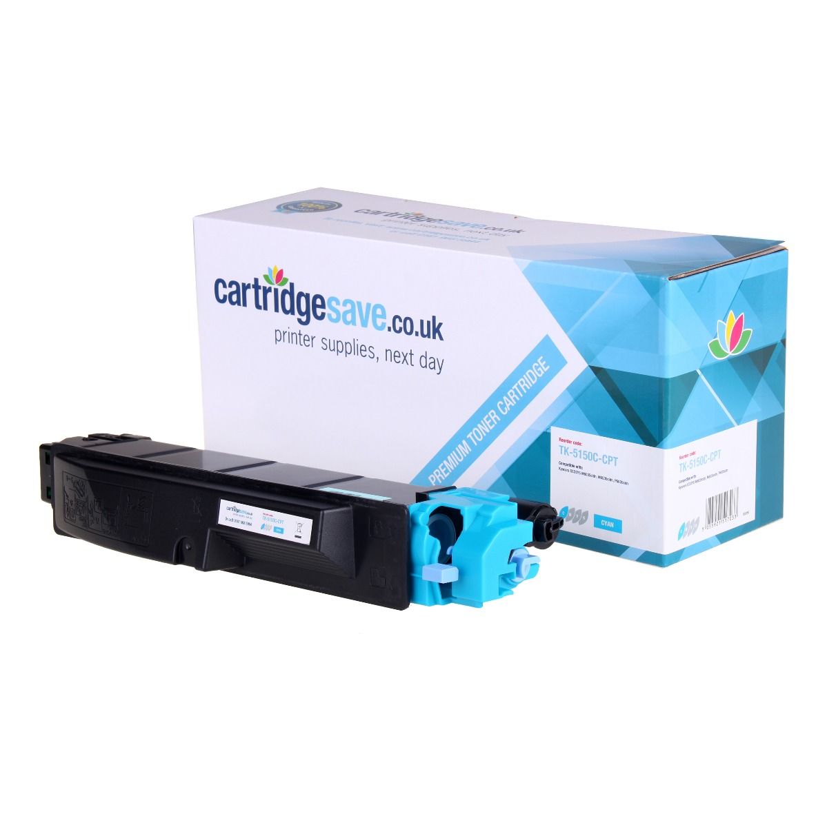 Compatible Kyocera TK5140C Cyan Toner Cartridge