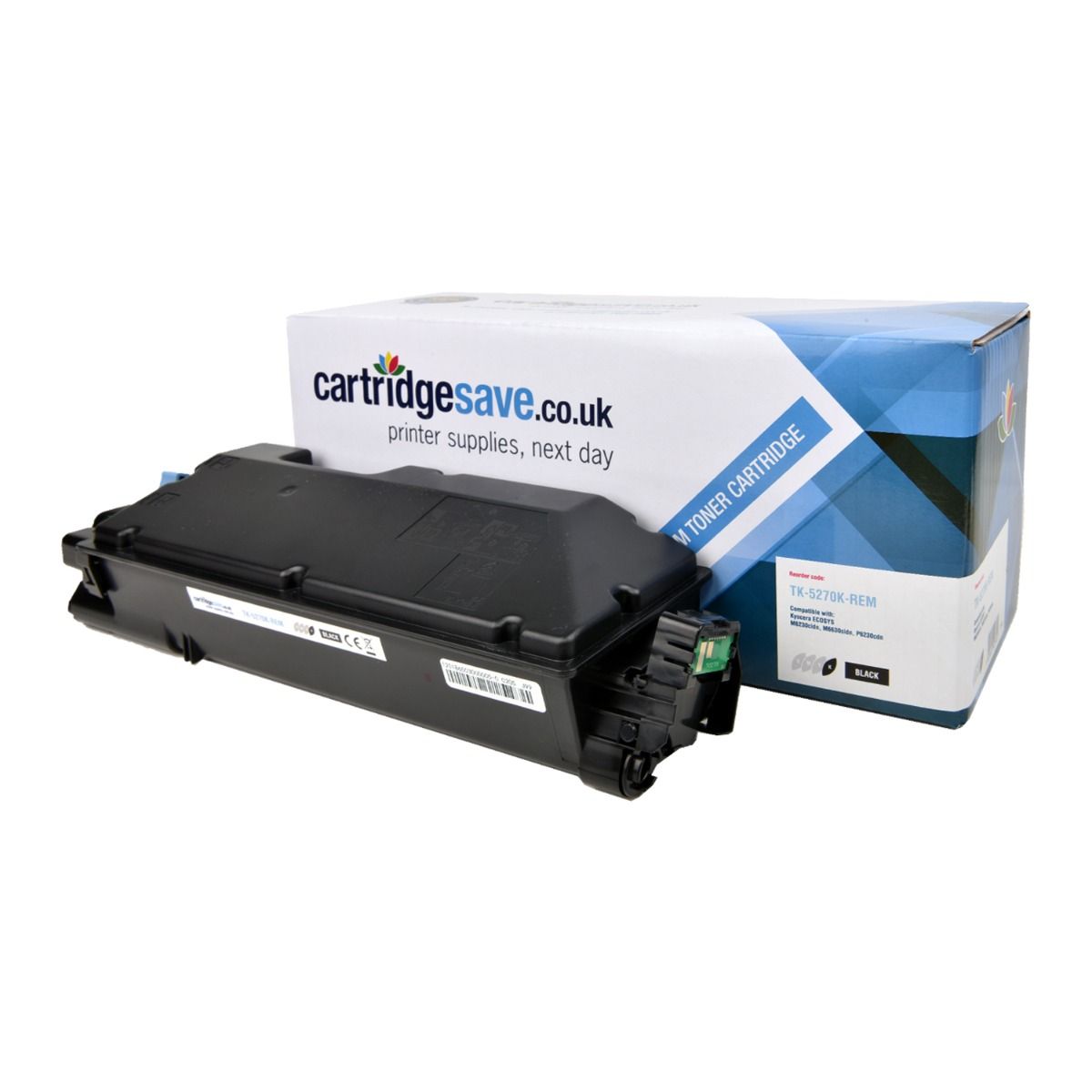 Compatible Kyocera TK-5270K Black Toner Cartridge - (1T02TV0NL0)