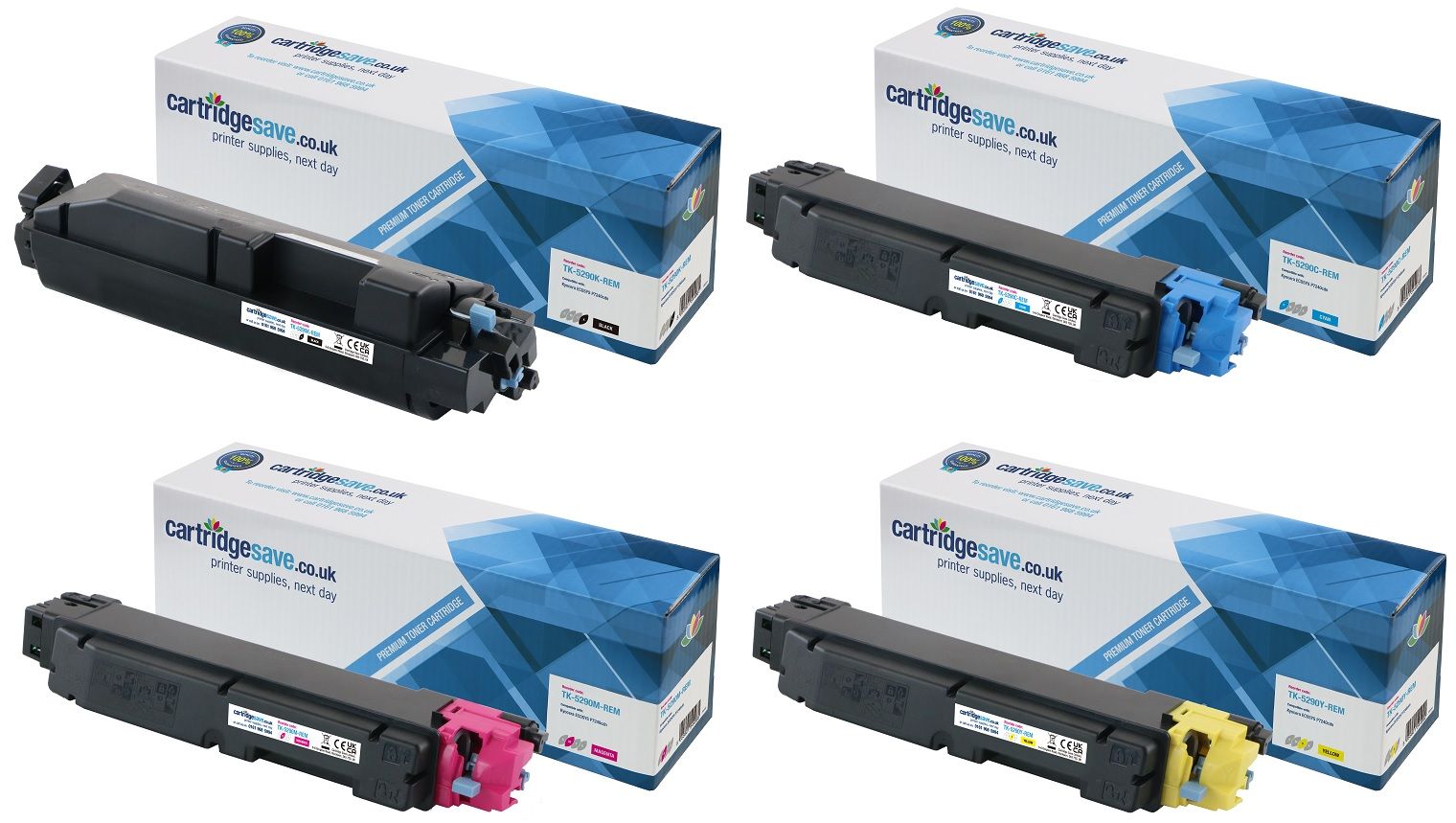 Compatible Kyocera TK-5290 4 Colour Toner Cartridge Multipack