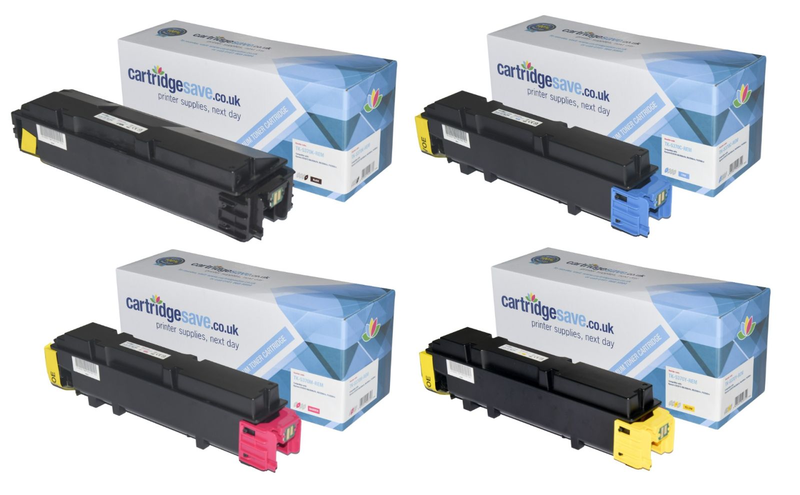 Compatible Kyocera TK-5370 4 Colour Toner Cartridge Multipack