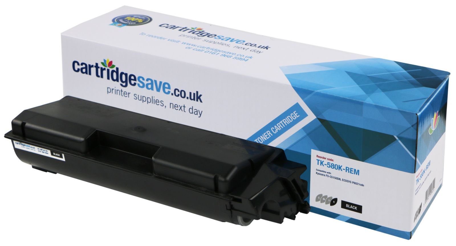 Compatible Kyocera TK-580K Black Toner Cartridge