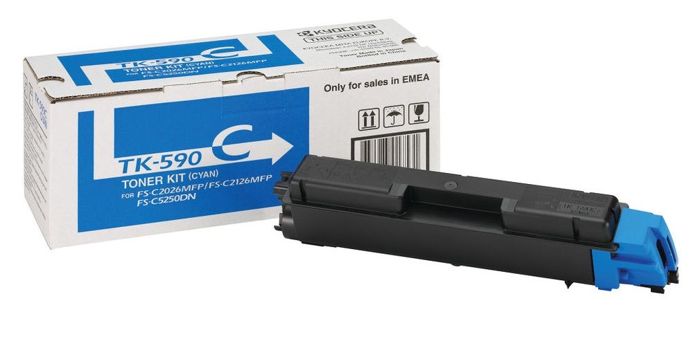 Kyocera TK-590C Cyan Toner Cartridge (1TO2KVCNLO)