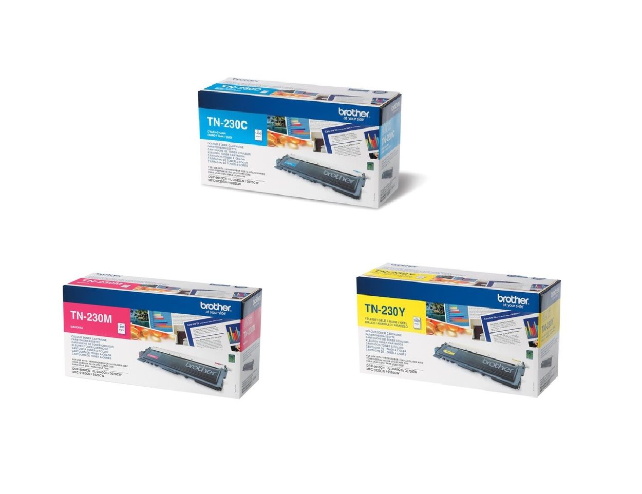 Brother TN-230 3 Colour Toner Cartridge Multipack