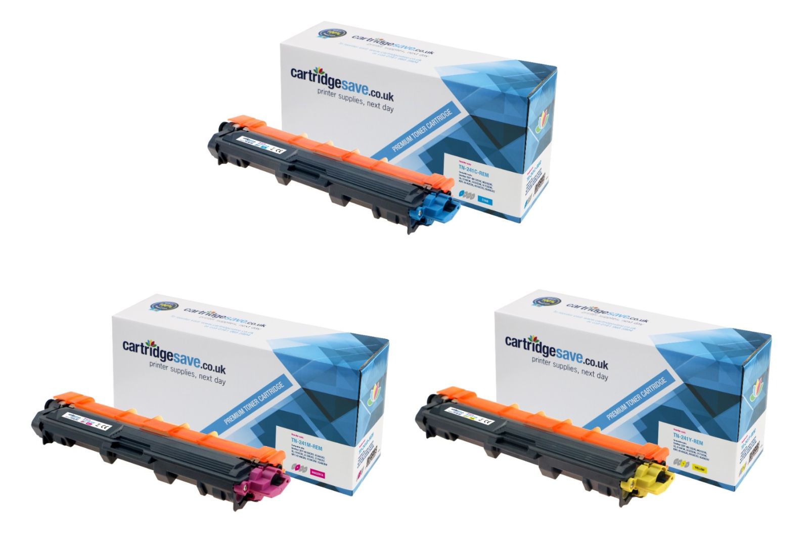 Compatible Brother TN-241 3 Colour Toner Cartridge Multipack