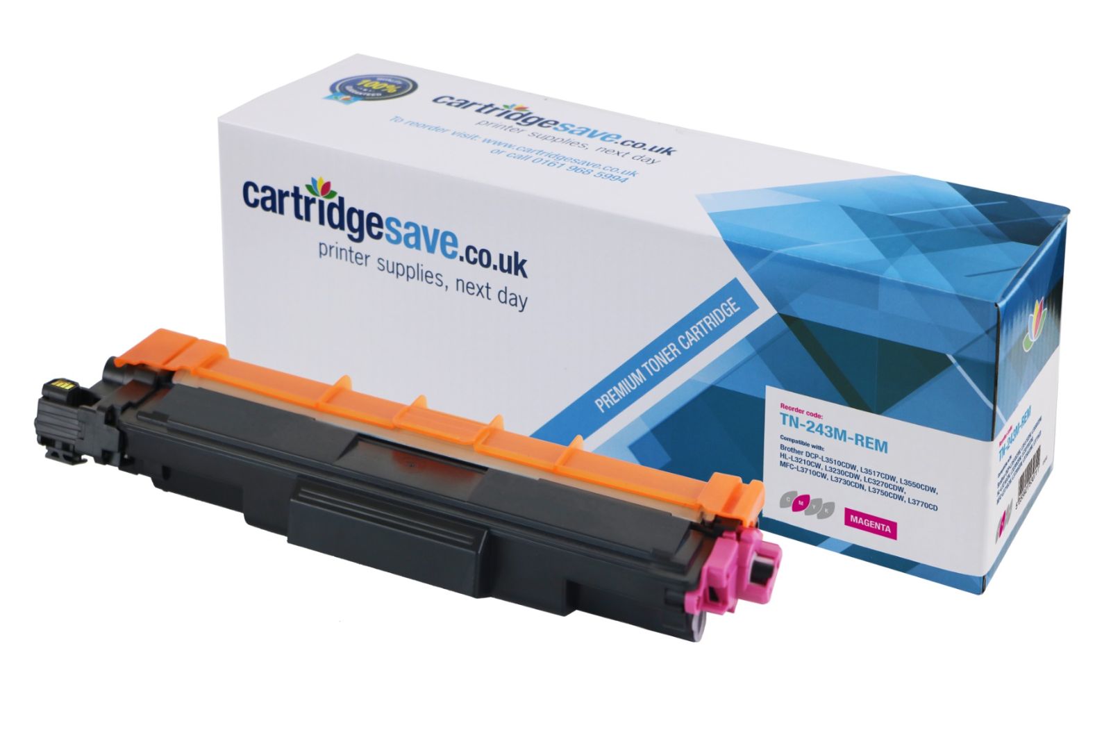 Compatible Brother TN-243M Magenta Toner Cartridge