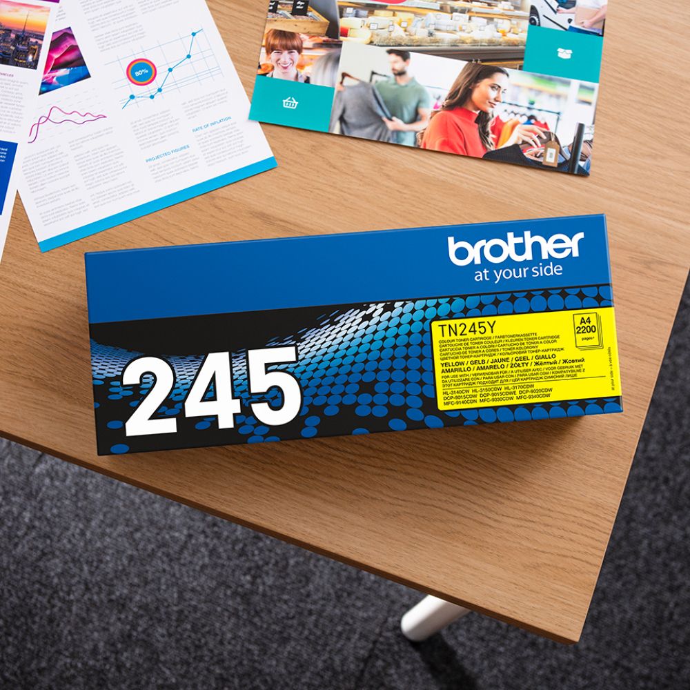 Brother TN-245Y High Capacity Yellow Toner Cartridge