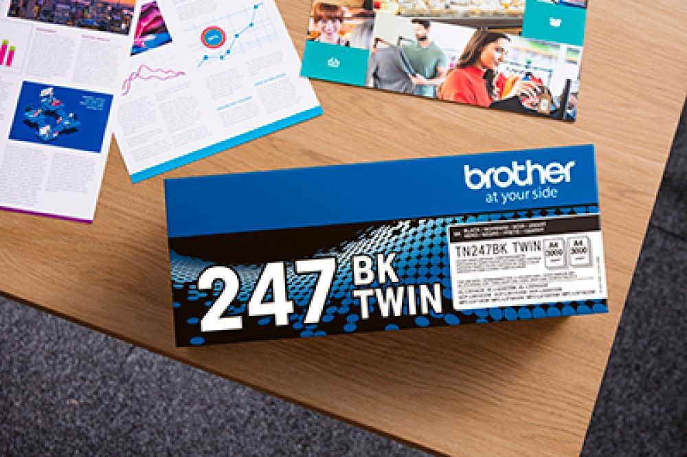 Brother TN-247BK High Capacity Black Toner Cartridge Twin Pack 