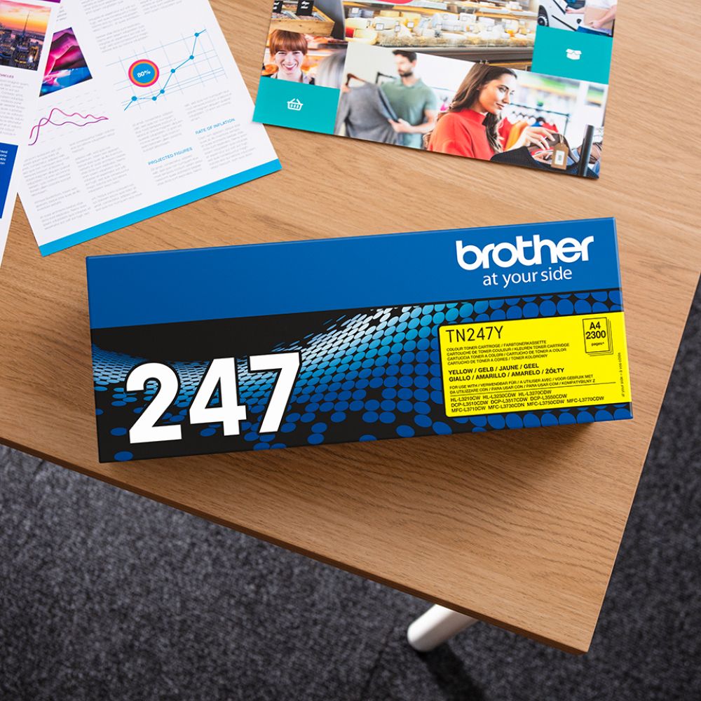 Brother TN-247Y High Capacity Yellow Toner Cartridge