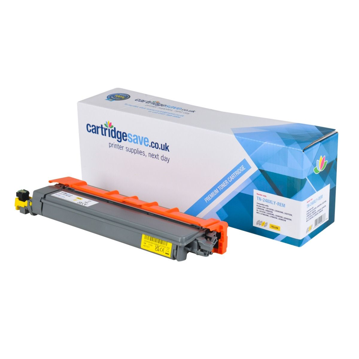 Compatible Brother TN-248XL High Capacity Yellow Toner Cartridge