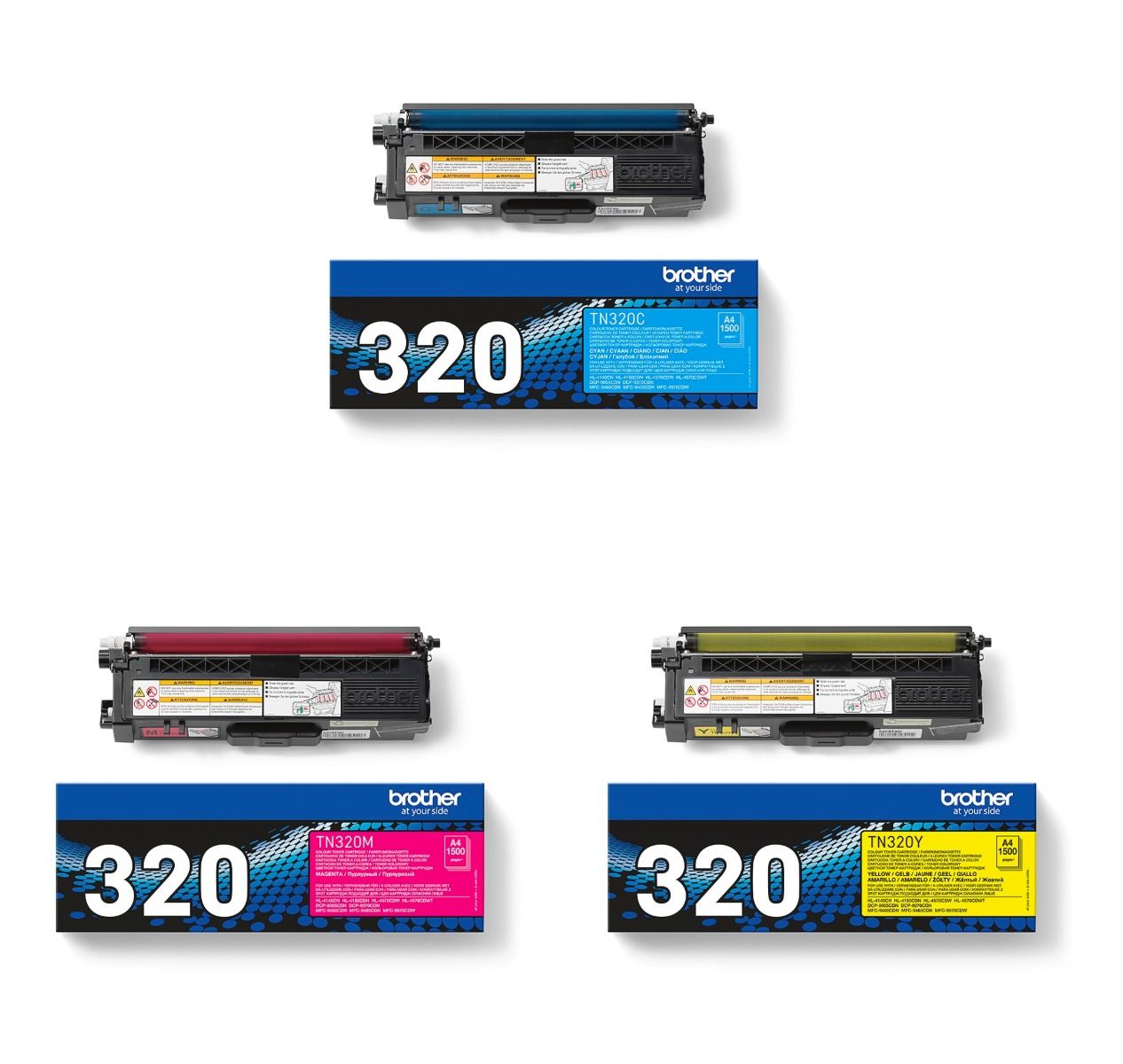 Brother TN-320 3 Colour Toner Cartridge Multipack