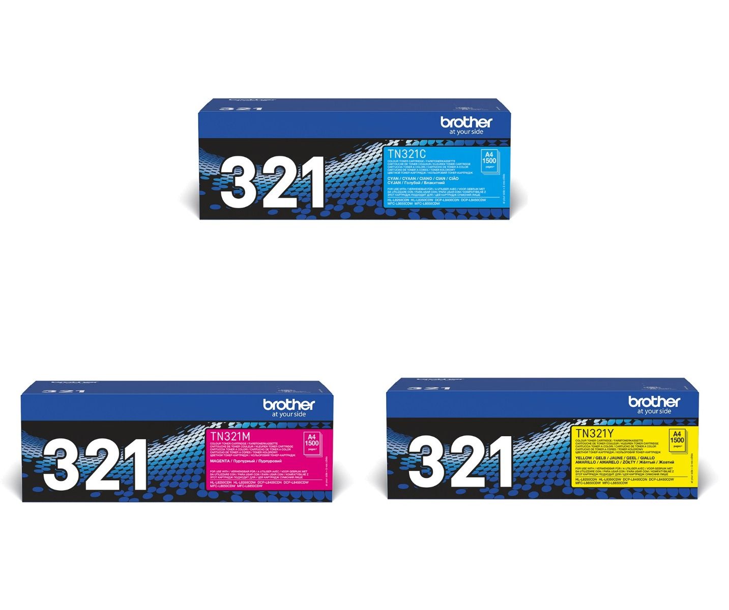 Brother TN-321 3 Colour Toner Cartridge Multipack