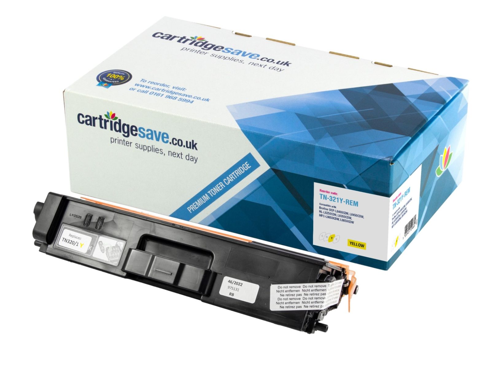 Compatible Brother TN-321Y Yellow Toner Cartridge