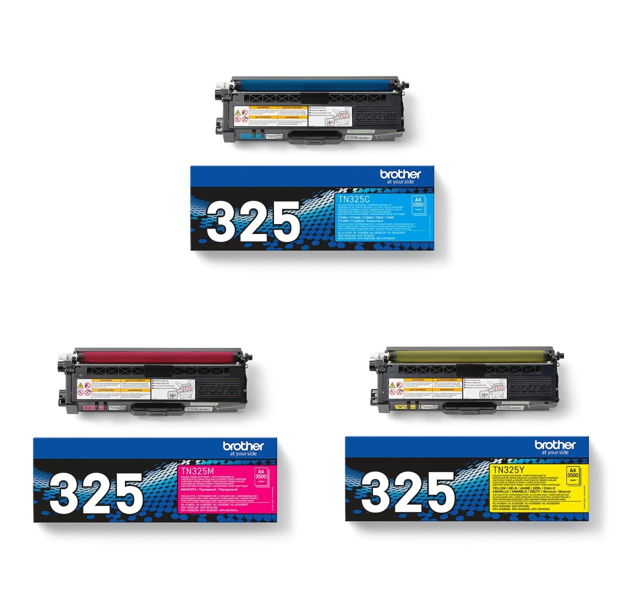 Brother TN-325 High Capacity 3 Colour Toner Cartridge Multipack