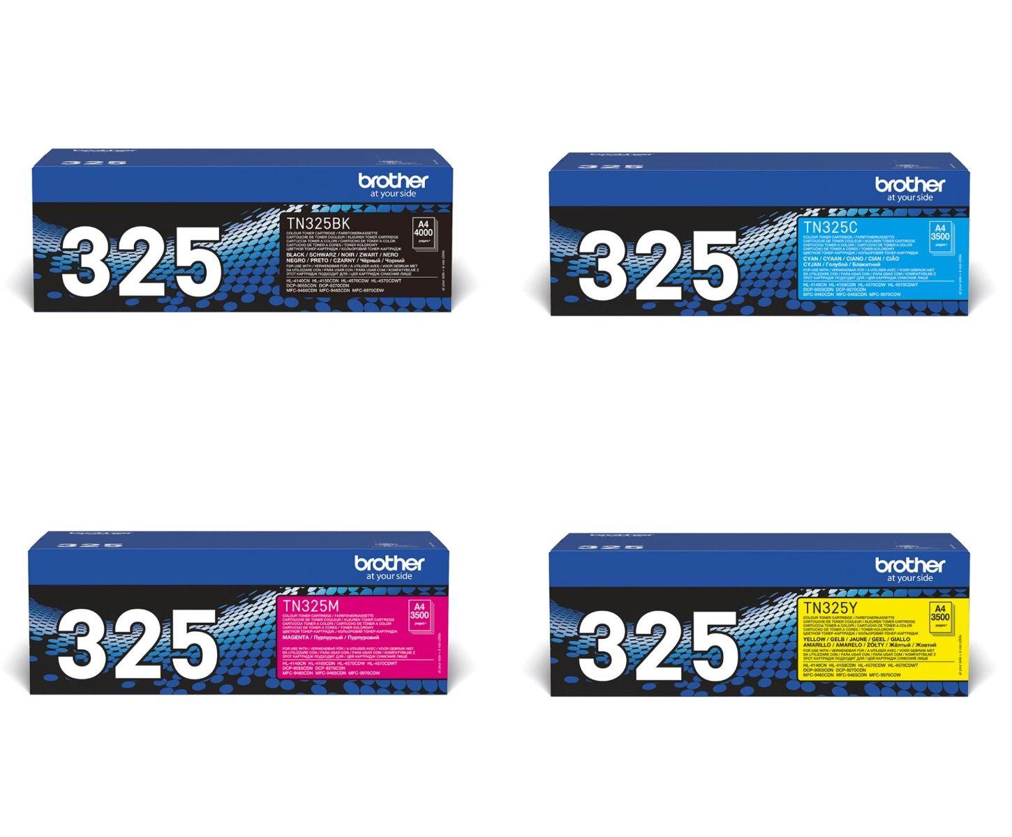 Brother TN-325 High Capacity 4 Colour Toner Cartridge Multipack