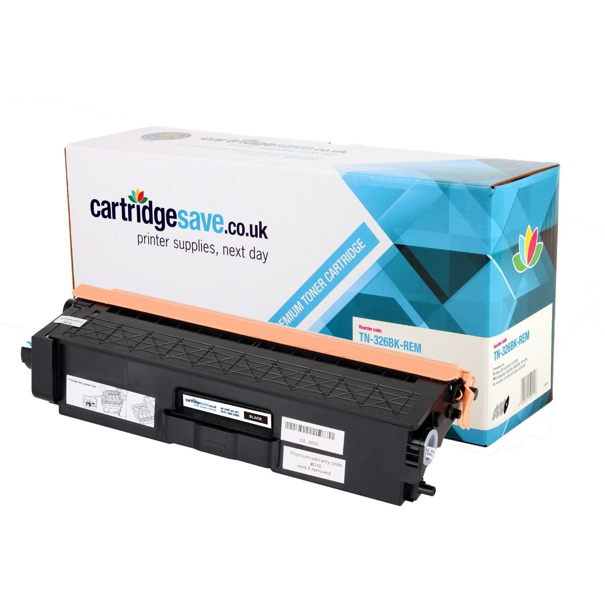 Compatible Brother TN-326BK High Capacity Black Toner Cartridge