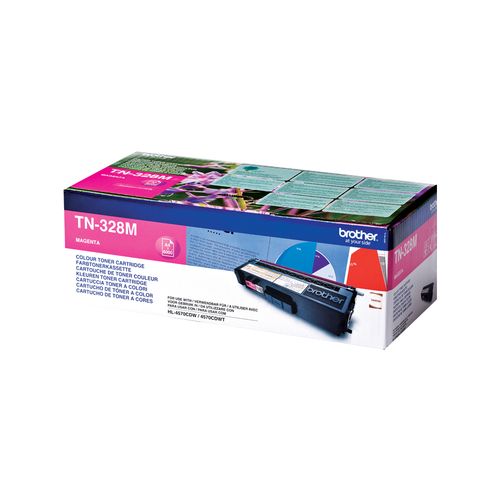 Brother TN-328M Extra High Capacity Magenta Toner Cartridge