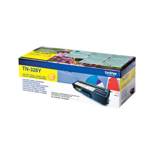 Brother TN-328Y Extra High Capacity Yellow Toner Cartridge