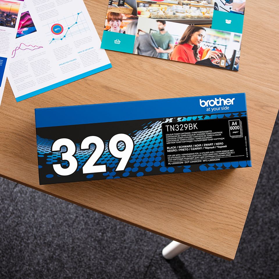 Brother TN-329BK Extra High Capacity Black Toner Cartridge