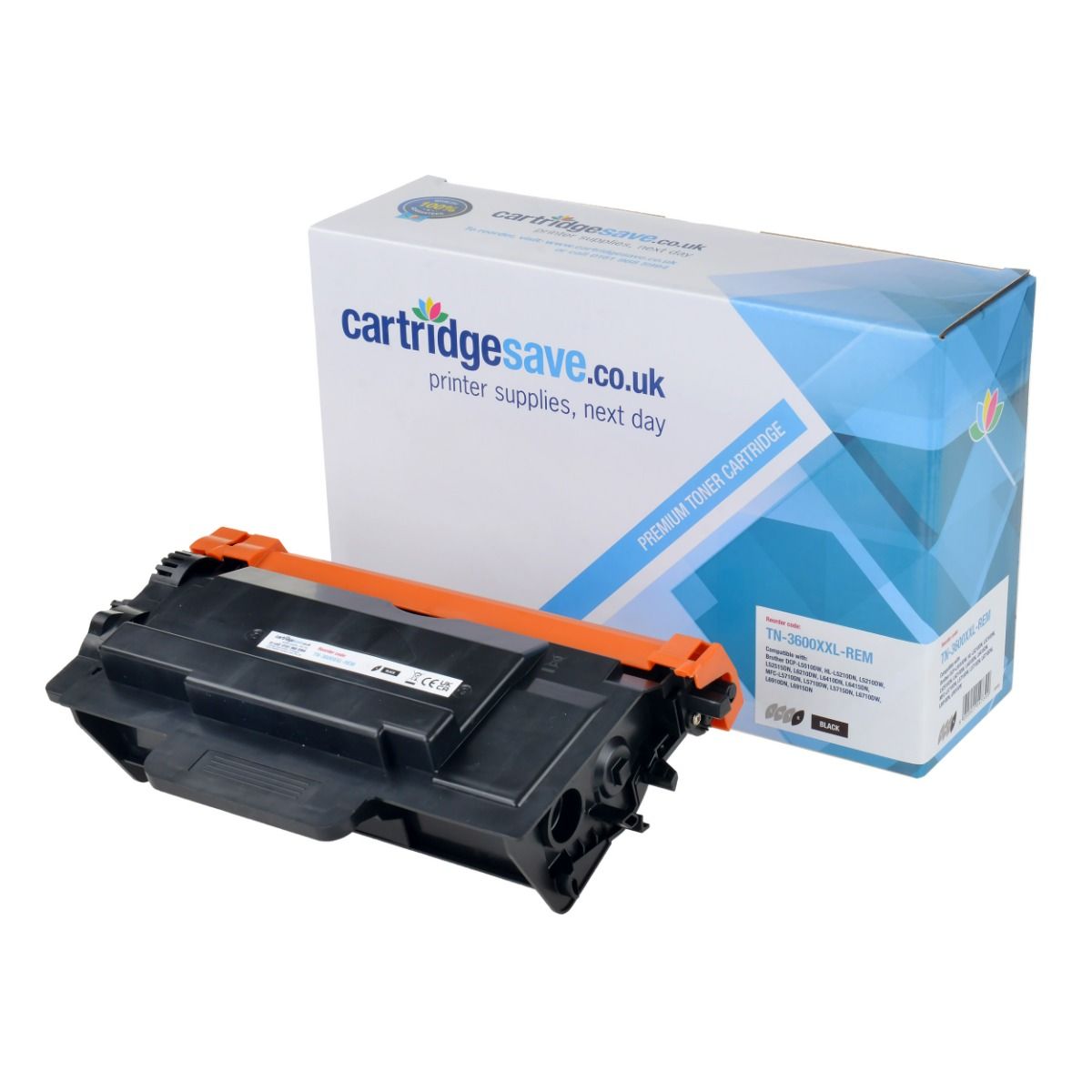 Compatible Brother TN-3600XXL Extra High Capacity Black Toner Cartridge