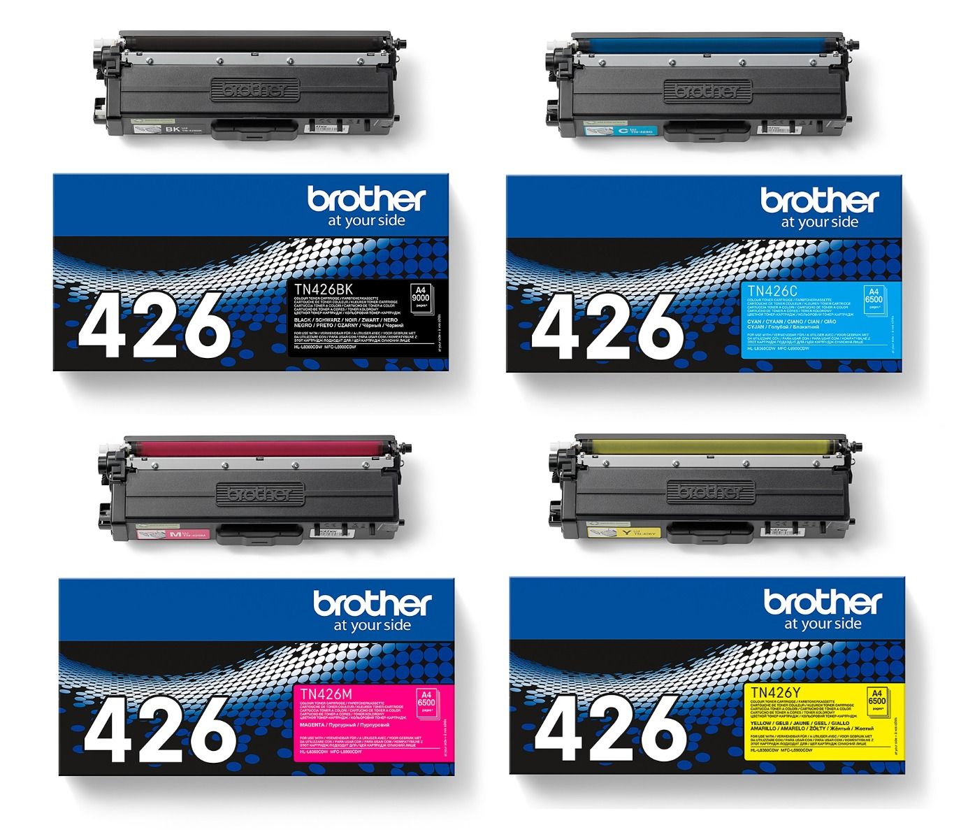 Brother TN-426 Extra High Capacity 4 Colour Toner Cartridge Multipack