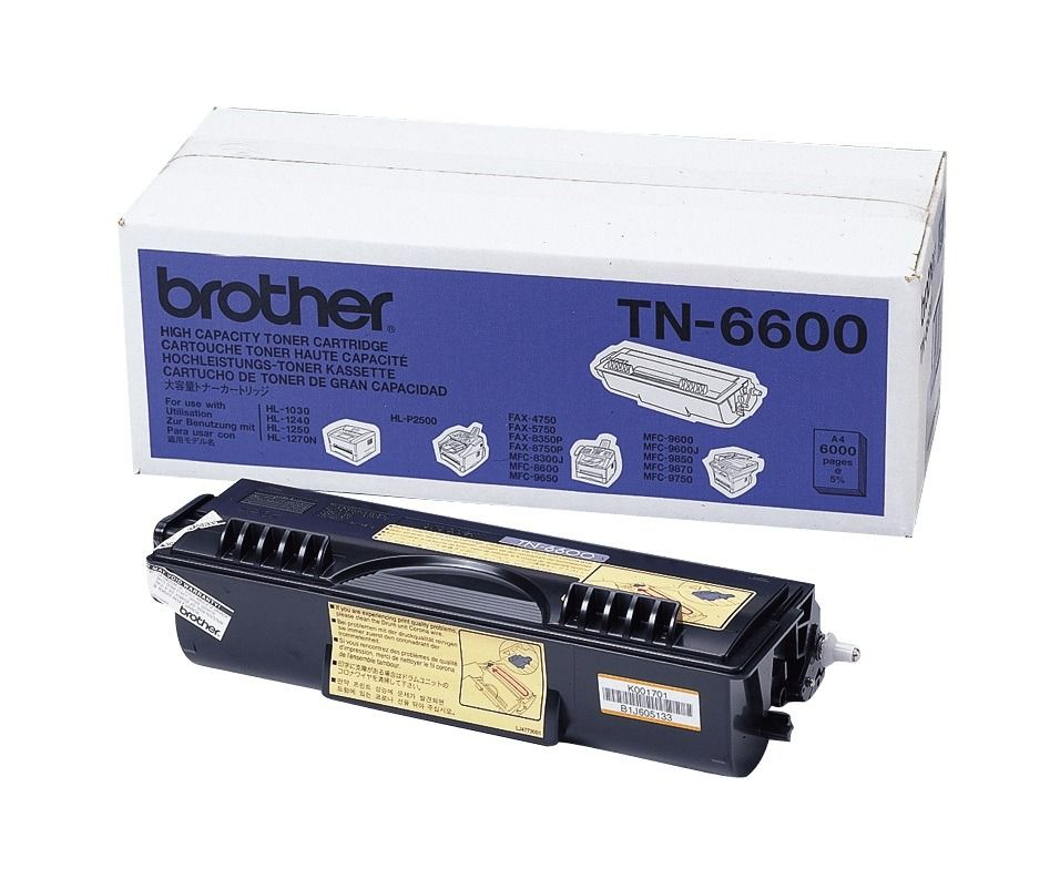 Brother TN-6600 High Capacity Black Toner Cartridge