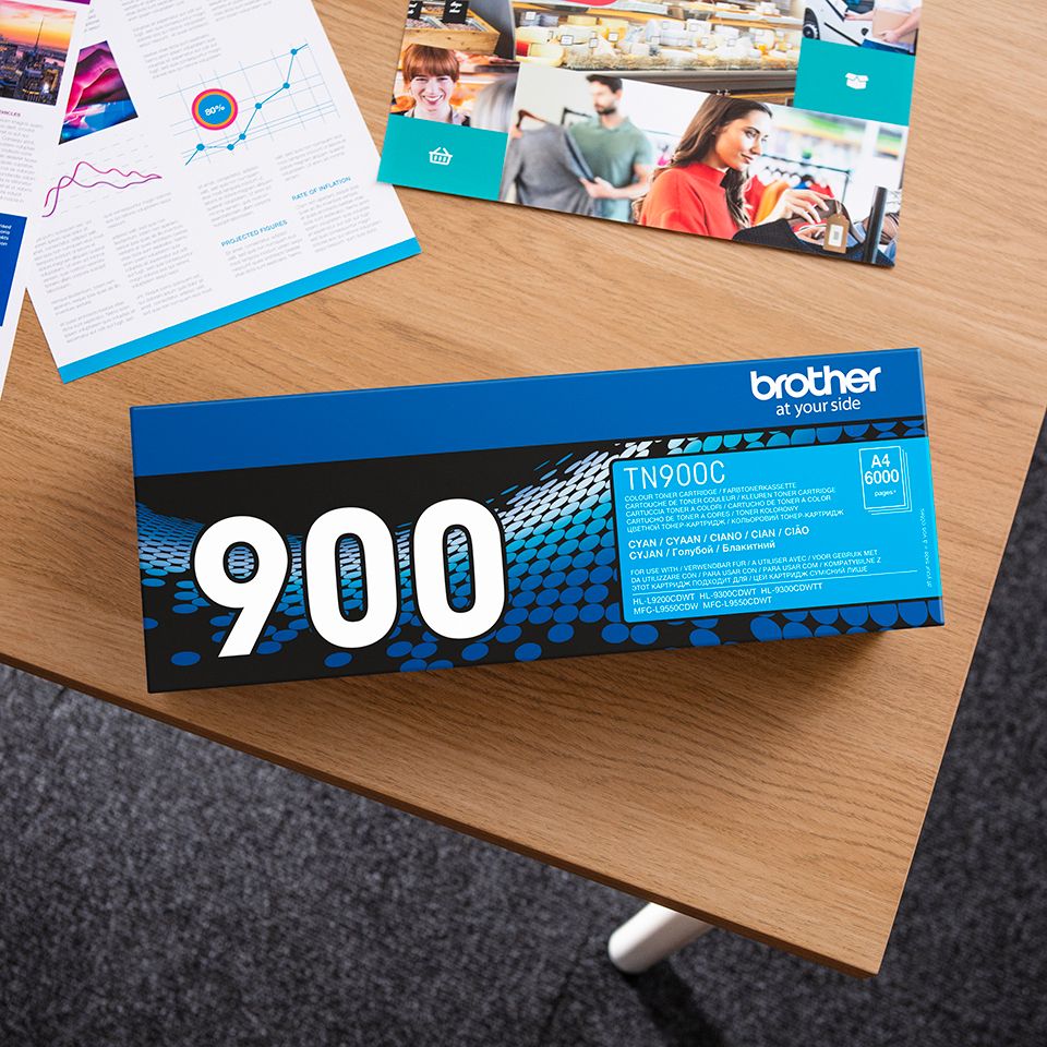 Brother TN-900C Cyan Toner Cartridge