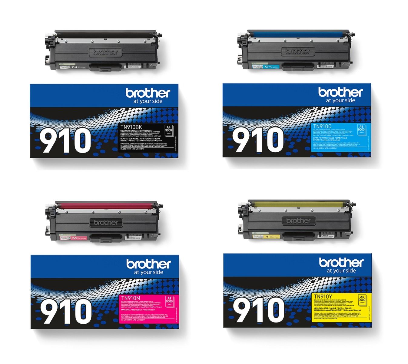 Brother TN-910 Extra High Capacity 4 Colour Toner Cartridge Multipack