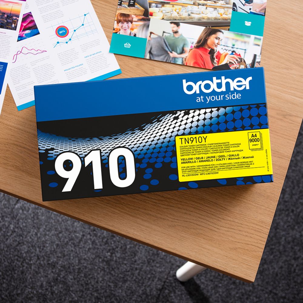 Brother TN-910Y Extra High Capacity Yellow Toner Cartridge