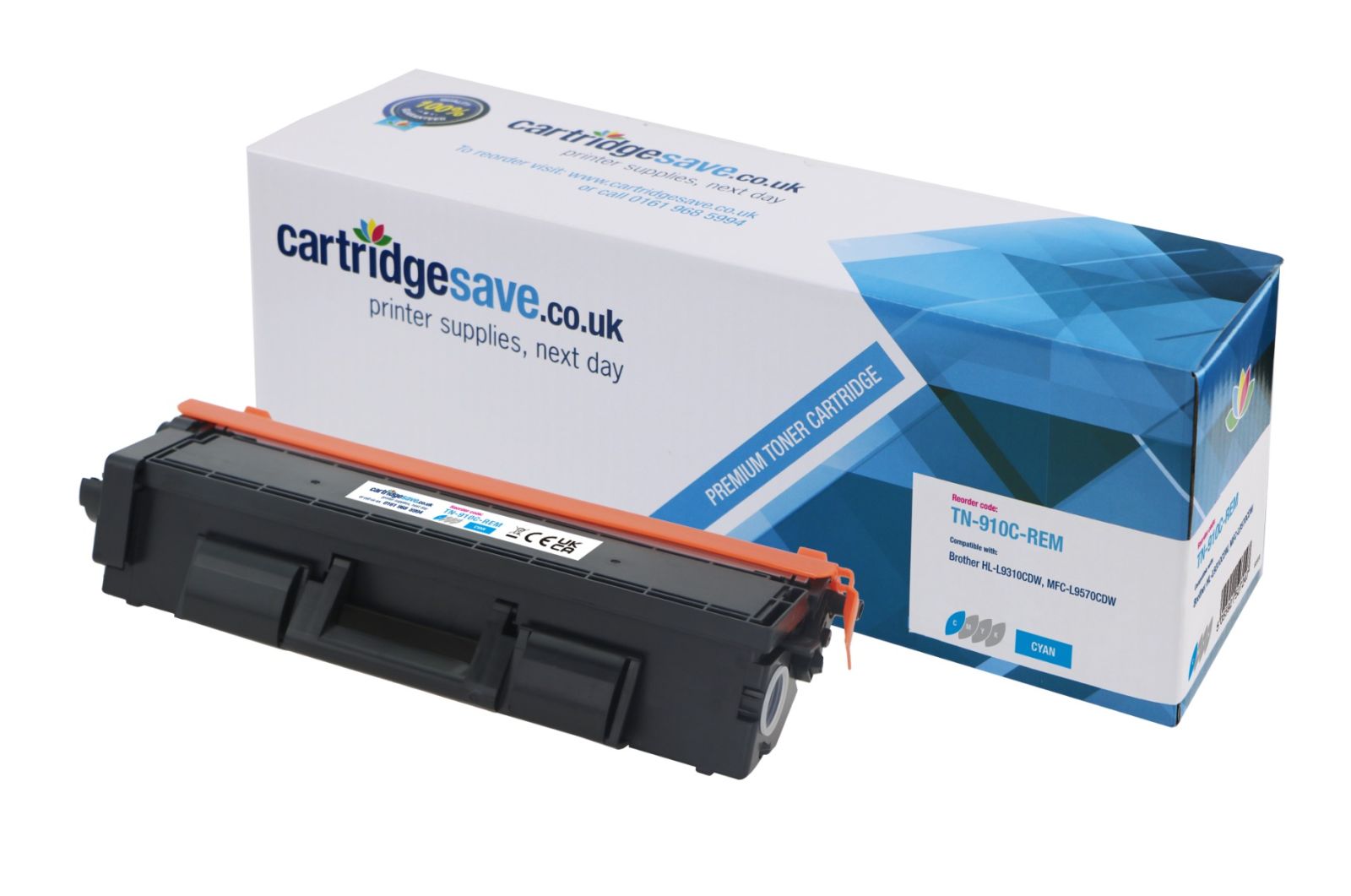 Compatible Brother TN-910C Extra High Capacity Cyan Toner Cartridge