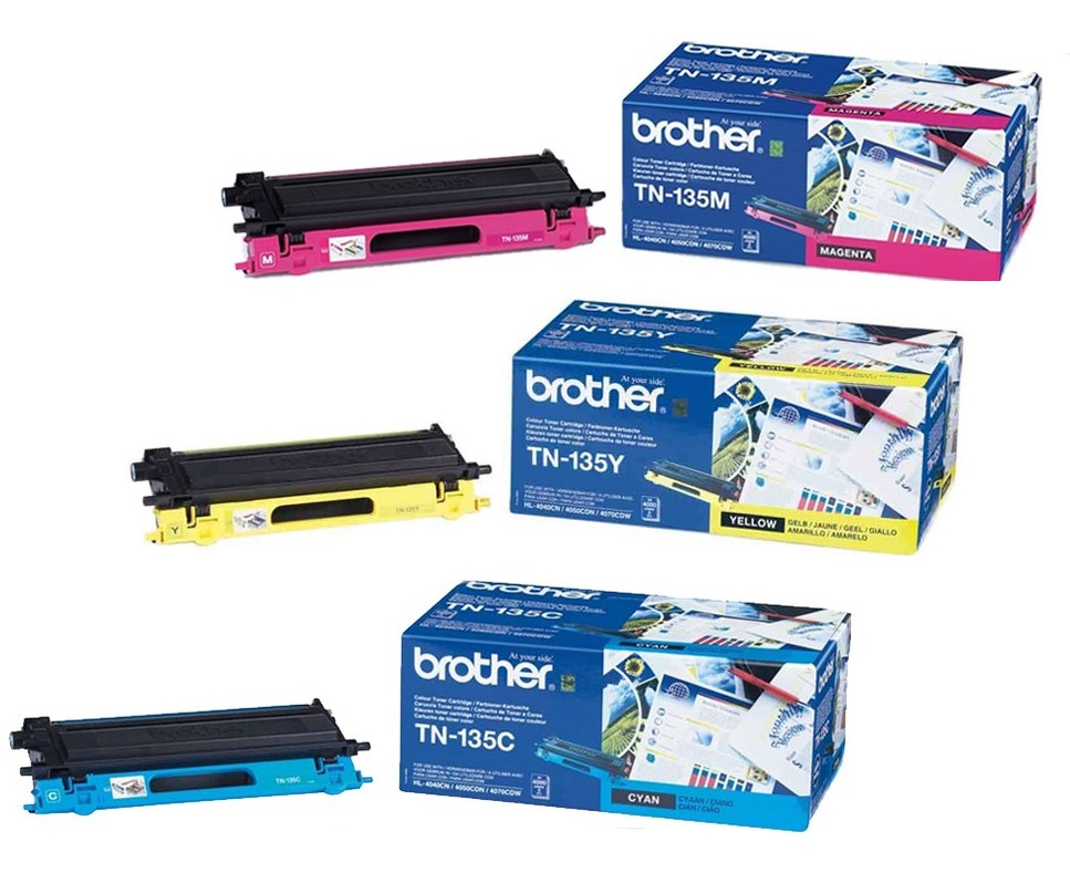 Brother TN-135 High Capacity 3 Colour Toner Cartridge Multipack