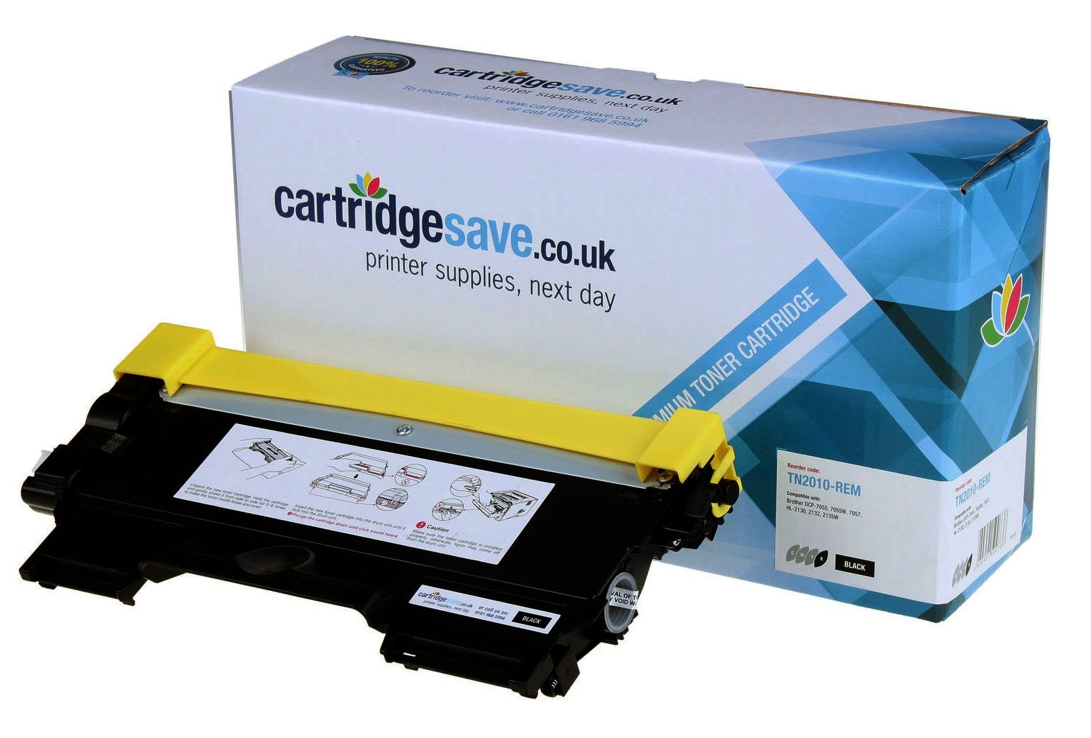 Compatible Brother TN-2010 Black Toner Cartridge