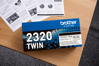 Brother TN2320 High Capacity Black Toner Cartridge Twin Pack 