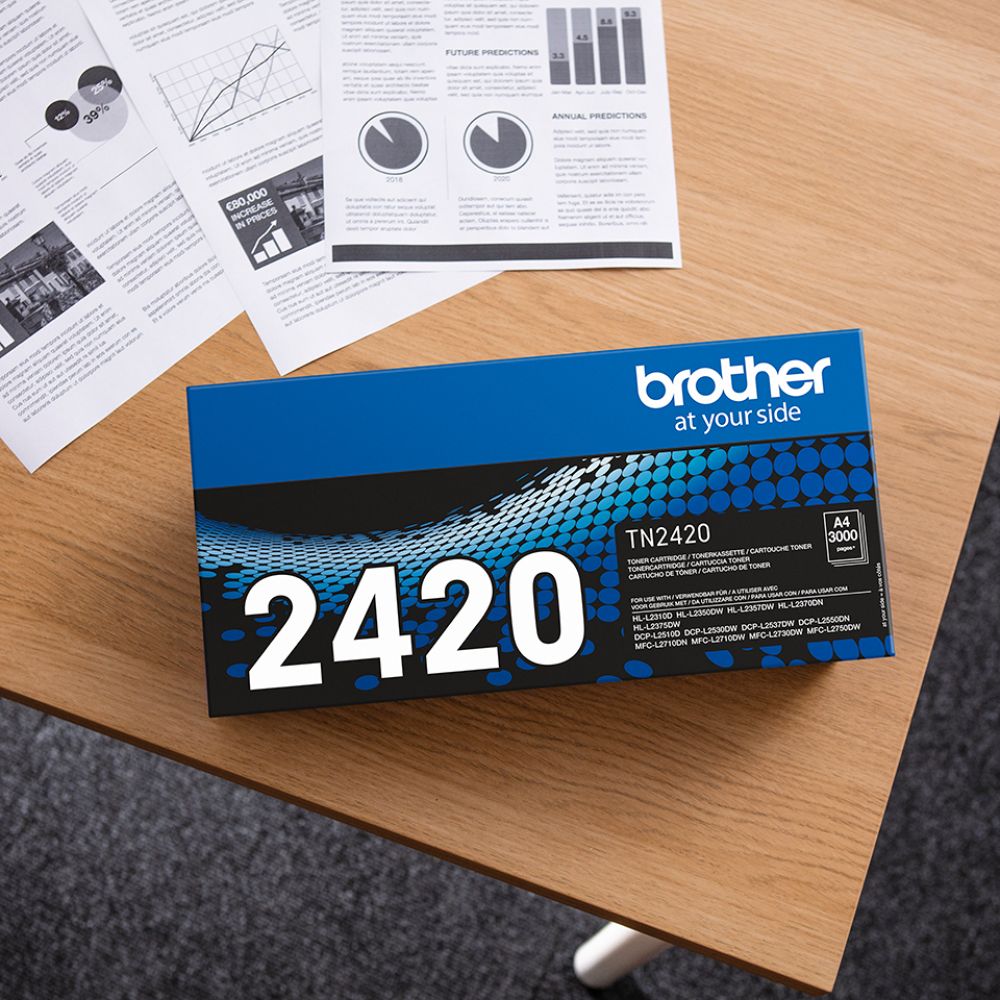 Brother TN-2420 High Capacity Black Toner Cartridge