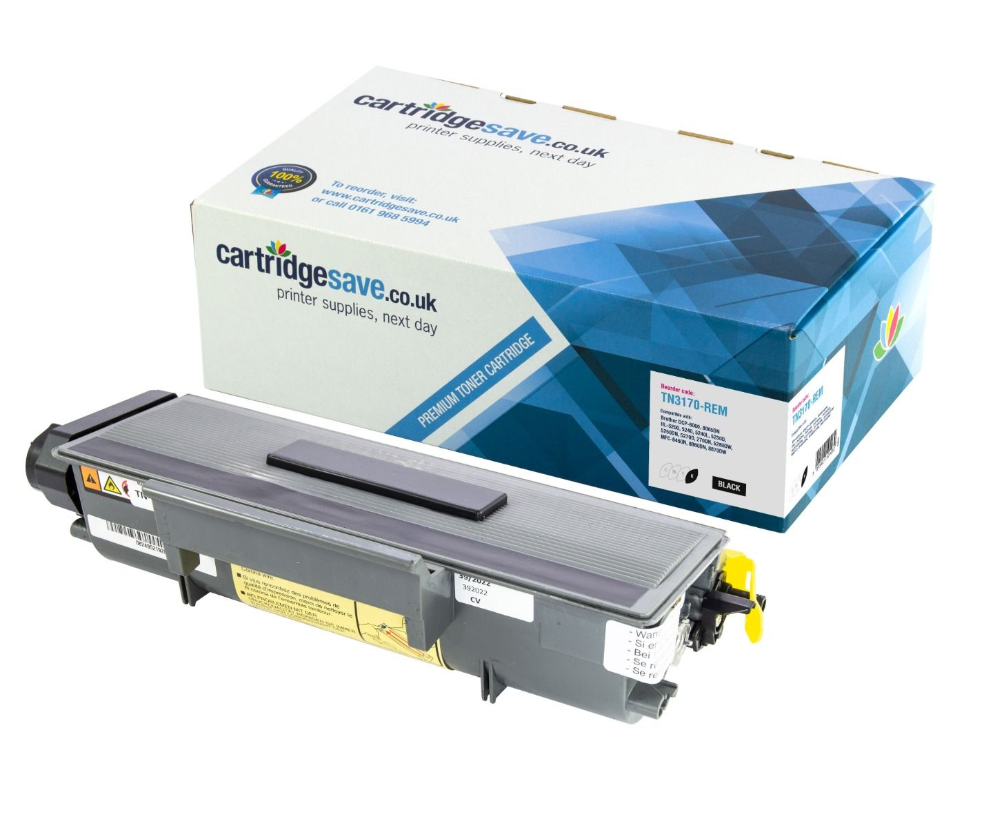 Compatible Brother TN-3170 High Capacity Black Toner Cartridge