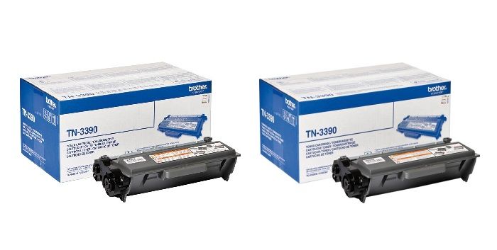 Brother TN3390 Extra High Capacity Black Toner Cartridge Twin Pack