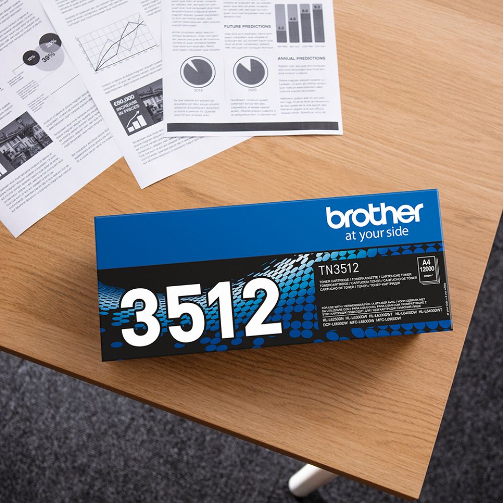 Brother TN-3512 Super High Capacity Black Toner Cartridge