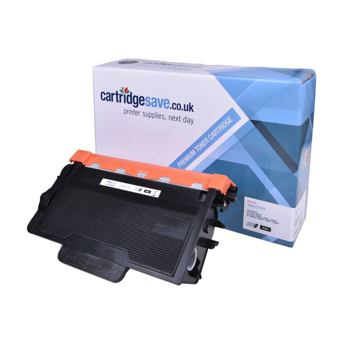 Compatible Brother TN-3512 Super High Capacity Black Toner Cartridge