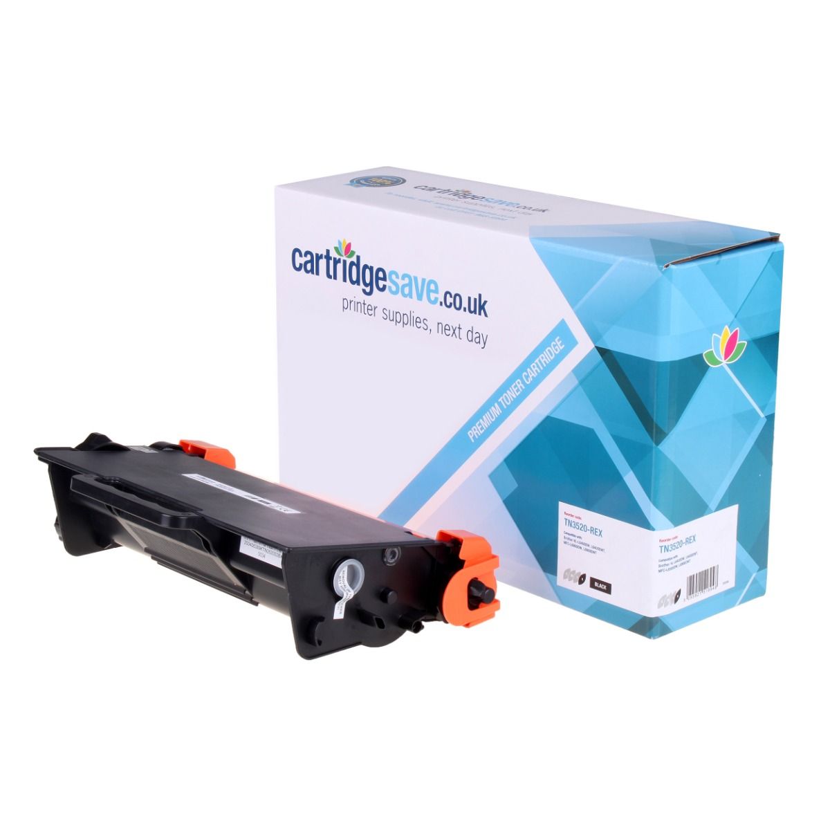 Compatible Brother TN-3520 Ultra High Capacity Black Toner Cartridge